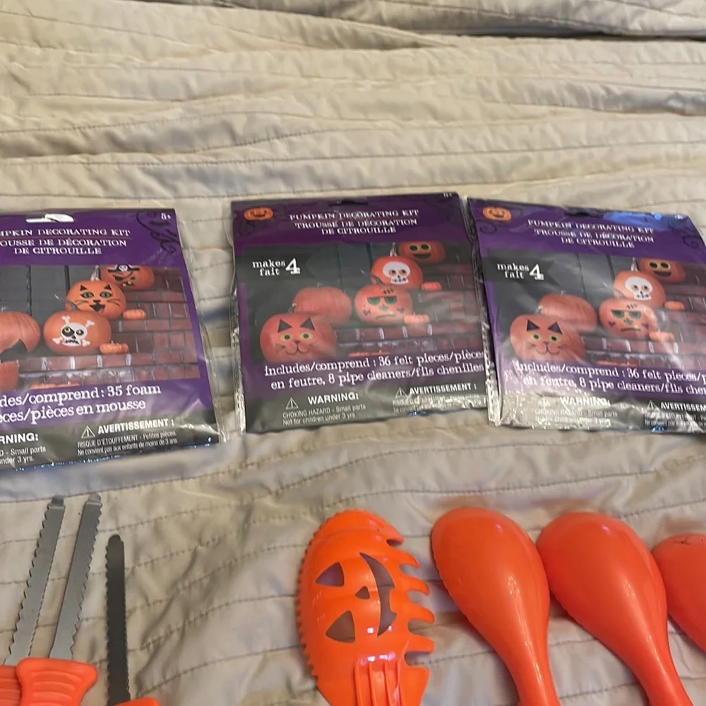 Halloween 🎃 party 🎉 carving kit pumpkin spoon kit mask for pumpkin decorating